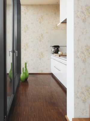 A.S. Création Wallpaper «Flowers, Cream, Grey, Pink» 306471
