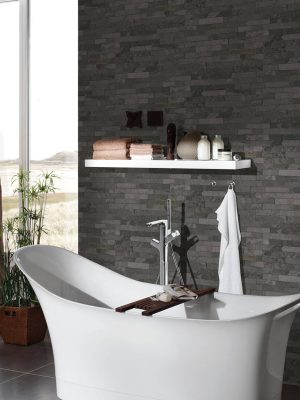 A.S. CRÉATION WALLPAPER «STONE, BLACK, GREY» 355825