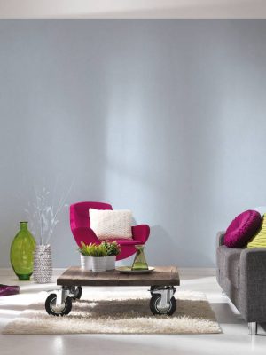 A.S. Création Wallpaper «Uni, Blue, Metallic» 356451
