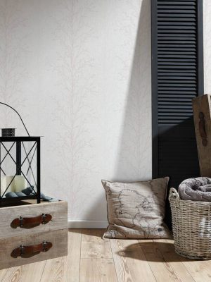 A.S. Création Wallpaper «Floral, Grey, Pink, White» 359691
