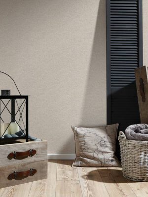 A.S. Création Wallpaper «Uni, Beige, Yellow» 364104
