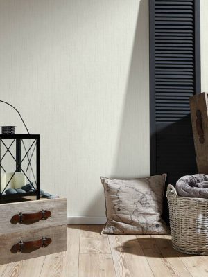 A.S. Création Wallpaper «Uni, Beige, Cream, Paintable» 364742