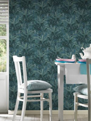 A.S. Création Wallpaper «Jungle, Blue, Green» 364801