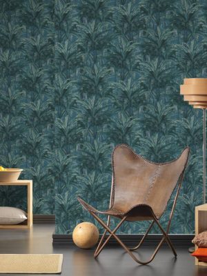 A.S. Création Wallpaper «Jungle, Blue, Green» 364801