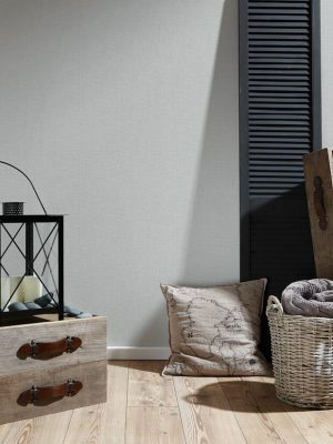 A.S. Création Wallpaper «Uni, Grey» 366964