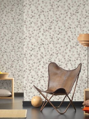 A.S. Création Wallpaper «Floral, Beige, Cream, White» 370442