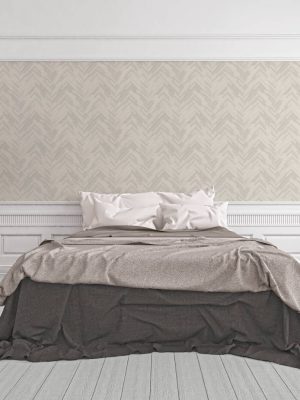 Versace Home Wallpaper «Wood, Cottage, Grey, White» 370511