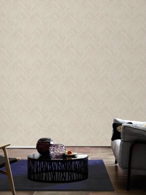 Versace Home Wallpaper «Wood, Cottage, Beige, Cream» 370515