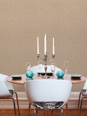 Versace Home Wallpaper «Wood, Beige, Brown» 370522