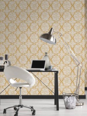 A.S. Création Wallpaper «Baroque, Gold, Metallic, White» 370901