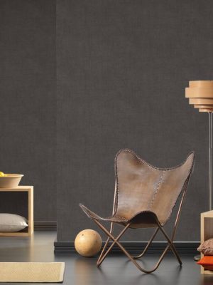 A.S. Création Wallpaper «Uni, Black» 371752