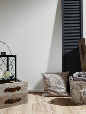 A.S. Création Wallpaper «Uni, Cream, Grey» 372113