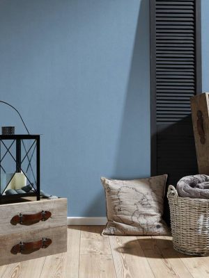A.S. Création Wallpaper «Uni, Blue» 372626