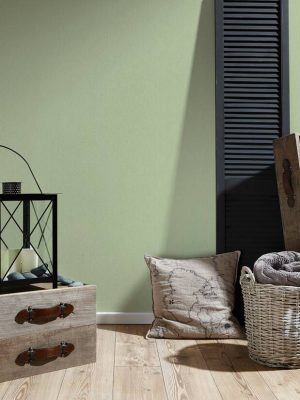 A.S. Création Wallpaper «Uni, Green» 372685