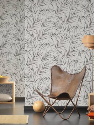 A.S. Création Wallpaper «Floral, Beige, Grey, Taupe» 373352