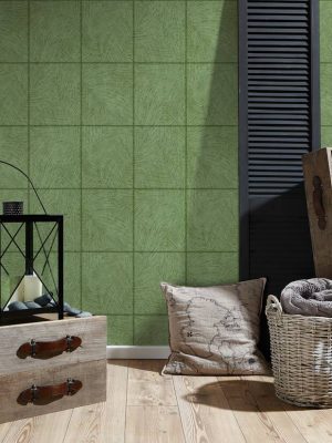 A.S. Création Wallpaper «Tile, Green» 373721