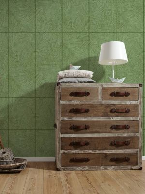 A.S. Création Wallpaper «Tile, Green» 373721