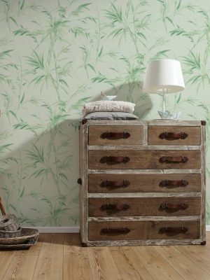 A.S. Création Wallpaper «Floral, Green» 373764