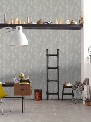 Daniel Hechter Wallpaper «Cottage, Floral, Beige, Grey, White» 375264