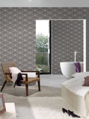 Daniel Hechter Wallpaper «Graphics, Cream, Gold, Grey, Metallic» 375284