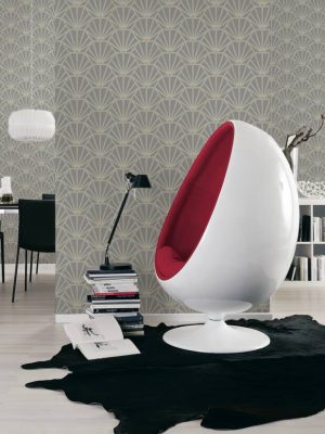 Daniel Hechter Wallpaper «Graphics, Green, Grey» 375285