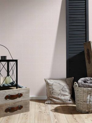 A.S. Création Wallpaper «Cottage, Floral, Cream, Pink» 375513