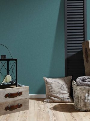 A.S. Création Wallpaper «Uni, Blue, Green, Turquoise» 375562