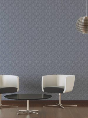 ARCHITECTS PAPER WALLPAPER «GRAPHICS, BLUE, GREY, METALLIC, SILVER» 375644