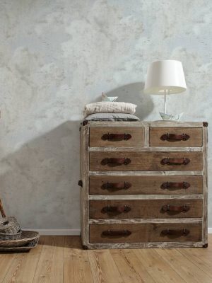 A.S. Création Wallpaper «Cottage, Black, Blue, White» 376491