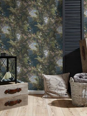 A.S. Création Wallpaper «Floral, Blue, Coloured, Green» 376522