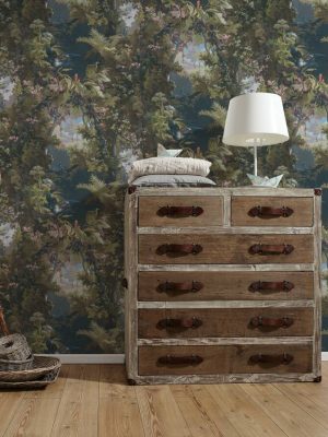 A.S. Création Wallpaper «Floral, Blue, Coloured, Green» 376522