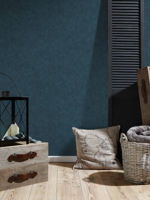 A.S. Création Wallpaper «Uni, Blue» 376562
