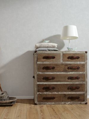 A.S. Création Wallpaper «Uni, Grey, White» 376569