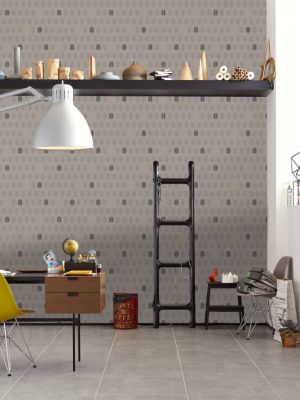A.S. Création Wallpaper «Graphics, Beige, Black, Metallic» 376832