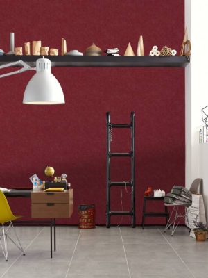 A.S. Création Wallpaper «Uni, Red» 376916