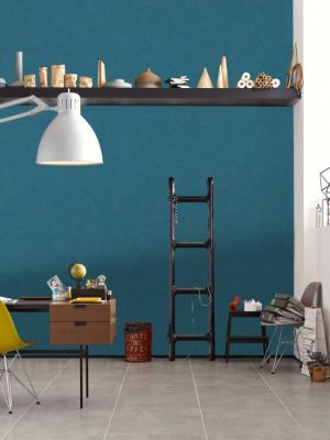 A.S. Création Wallpaper «Uni, Blue» 376923