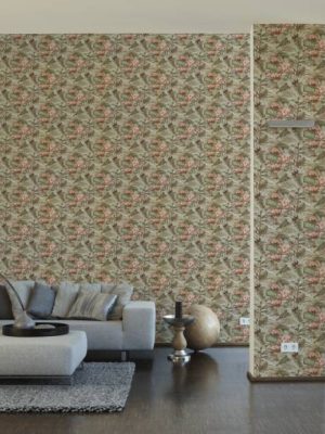 A.S. Création Wallpaper «Floral, Coloured, Green, Pink» 377823
