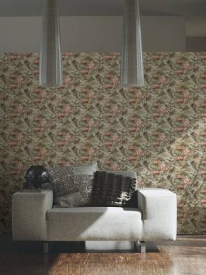 A.S. Création Wallpaper «Floral, Coloured, Green, Pink» 377823