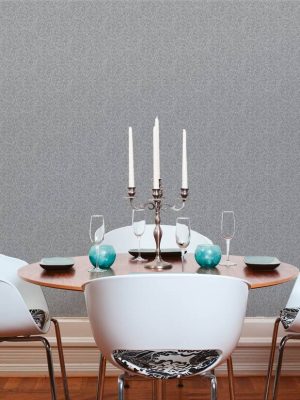 A.S. CRÉATION WALLPAPER «FLORAL, BLACK, GREY, METALLIC» 378372