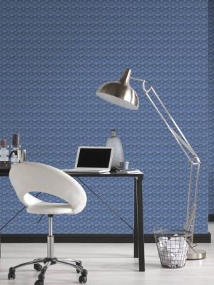 Karl Lagerfeld Wallpaper «Graphics, Black, Blue, Metallic» 378474