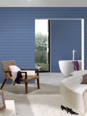 Karl Lagerfeld Wallpaper «Graphics, Black, Blue, Metallic» 378474