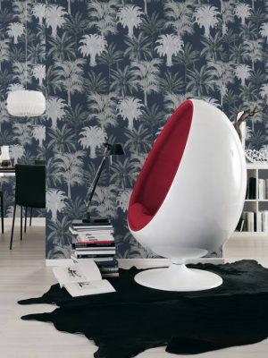 MICHALSKY LIVING Wallpaper «Floral, Blue» 379835