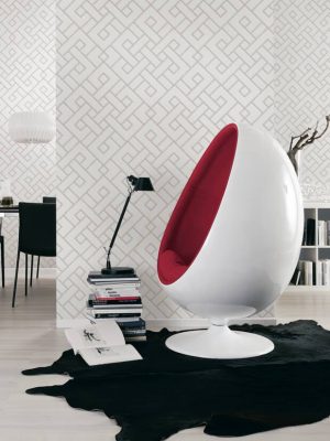 MICHALSKY LIVING Wallpaper «Graphics, Cream, Green, Metallic» 379842