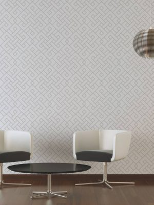 MICHALSKY LIVING Wallpaper «Graphics, Cream, Green, Metallic» 379842