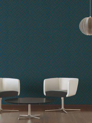 MICHALSKY LIVING Wallpaper «Graphics, Black, Green, Metallic» 379843