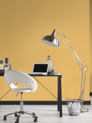 MICHALSKY LIVING Wallpaper «Uni, Yellow» 379867