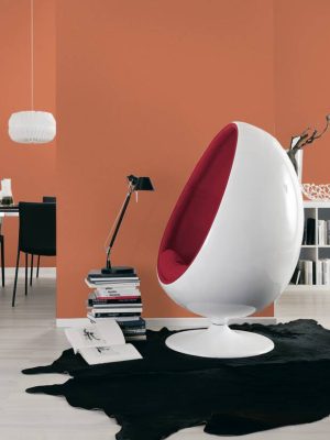 MICHALSKY LIVING Wallpaper «Uni, Orange» 379868