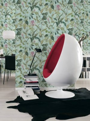 MICHALSKY LIVING Wallpaper «Floral, Blue, Green, Pink» 379882