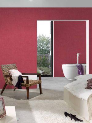 A.S. CRÉATION WALLPAPER «UNI, RED» 380248