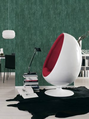 A.S. Création Wallpaper «Uni, Green, Metallic» 380444